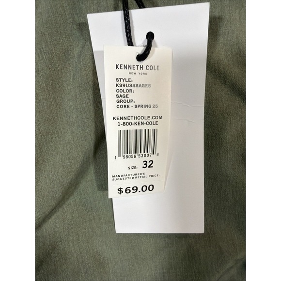 Kenneth Cole Tech Shorts Lightweight Stretch Wicking 9" In Seam Size 32 $69 - Picture 2 of 5